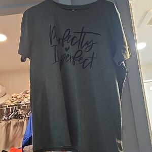 Olive Grey/Black Graphic T-Shirt